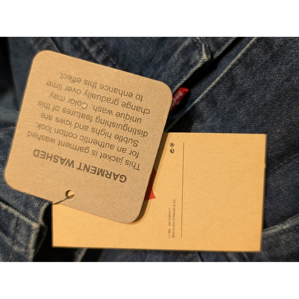 Levi Strauss Co. Women's Denim Utility Jacket Belted Garment Washed Medium - Picture 6 of 7
